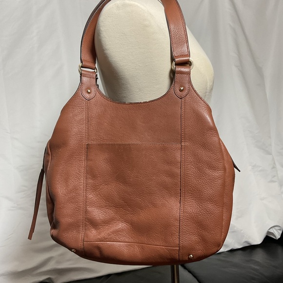 Lodis Tan Leather Shoulder Bag - Picture 2 of 16